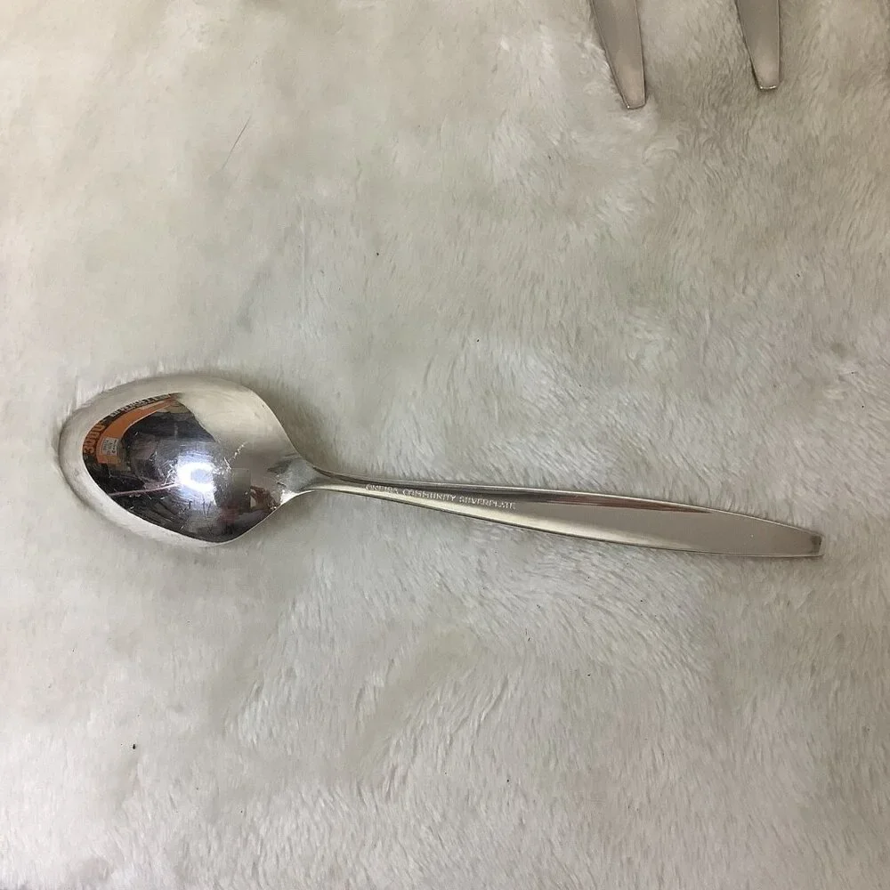 Oneida Silverplate Enchantment Gentle Rose‎ 1960’s Flatware 8 Pc Lot Tablespoons